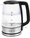Emerio Glas-Wasserkocher WK-130126, 1,7 Liter, 2200 Watt
