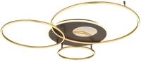 Globo LED Deckenleuchte Invertina goldfarben