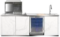Buschbeck Outdoork&uuml;che Sheffield inkl. K&uuml;hlschrank und Sp&uuml;le mit Armatur