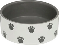 Nobby Hundenapf Keramik Pata &Oslash; 18 cm - 1,1 L creme-grau