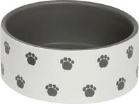 Nobby Hundenapf Keramik Pata &Oslash; 15 cm - 550 ml creme-grau