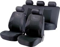 Walser Autositzbezug Basic Elegance Komplett-Set schwarz grau