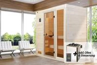 Weka Massivholz-Sauna Valida Gr. 2 Sparset 7,5 kW OS