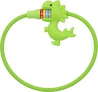 Fischer Kinder-Fahrradschloss Dinosaurier 60cm gr&uuml;n