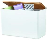tesa Baboo Aufbewahrungsbox XL wei&szlig; mit Deckel