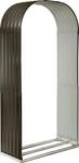 Floraworld Holzunterstand Rundbogen anthrazit 103 cm x 45,5 cm