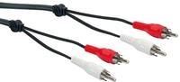 Schwaiger Audio Anschlusskabel CIK5125 533 Cinch schwarz, 10m, 2x Cinch Stecker / 2x