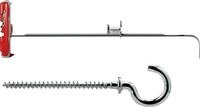 Fischer Kippd&uuml;bel DuoTec 10 RH 10 x 50 mm mit Rundhaken - 2 St&uuml;ck