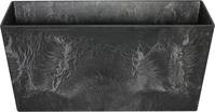 Artstone Blumenkasten Ella 37cm 17 x 17 cm, schwarz