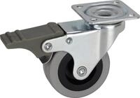 Apparate-Lenkrolle mit Totalfeststeller 50 x 20 mm Tragkr. 35 kg