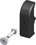 coaxis&reg;-Haken-Verdrehschutz 12 mm 12 mm PVC (Kunststoff) glatt schwarz
