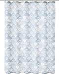 Kleine Wolke Duschvorhang iceblue Concha 180 x 200 cm
