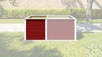 Weka Erg&auml;nzungssatz Hochbeet Modular , 21 mm, rot, 67 cm