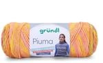 Gr&uuml;ndl Wolle Piuma 100 g gelb-orange-rosa
