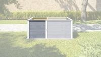Weka Erg&auml;nzungssatz Hochbeet Modular , 21 mm, grau, 67 cm