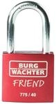 Burg W&auml;chter Vorh&auml;ngeschloss 775 40 35 Friend red 20.5 x 32.5 mm - 1 St&uuml;ck