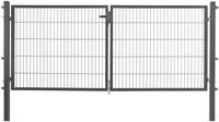 Floraworld Gartentor doppelfl&uuml;gelig Comfort 300 x 100 cm anthrazit