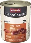 Animonda GranCarno Hundenassfutter Adult getreidefrei 800 g Rind & Huhn