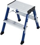 Krause Aluminium-Klapptritt MONTO Rolly blau 2,45 m