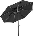 Schneider Sonnenschirm Blacklight anthrazit &Oslash; 270 cm