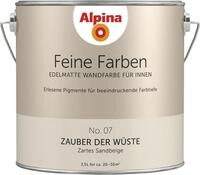 Alpina Feine Farben Wandfarbe No. 07 Zauber der W&uuml;ste - zartes sandbeige 2,5 L