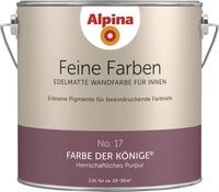Alpina Feine Farben Wandfarbe No. 17 Farbe der K&ouml;nige - herrschaftliches purpur 2,5