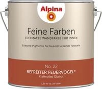 Alpina Feine Farben Wandfarbe No. 22 Befreiter Feuervogel - kraftvolles glutrot...