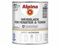 Alpina Weißlack für Fenster & Türen 750 ml weiß glänzend