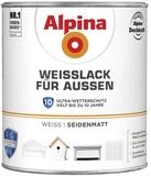 Alpina Wei&szlig;lack f&uuml;r Au&szlig;en 2 L wei&szlig; seidenmatt