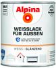Alpina Weißlack für Außen 2 L weiß glänzend