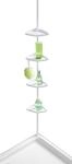 Wenko Teleskop-Duschecke Easy Aluminium, wei&szlig;, 4 Ablagen