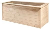 Weka Hochbeet 28 205 x 80 x 81 cm natur mit Noppenbahn, W&uuml;hlmausschutz