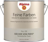 Alpina Feine Farben Wandfarbe No. 06 D&auml;cher von Paris - romantisches graubraun 2,5 L