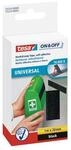 tesa On & Off Klettband 1 m x 20 mm, schwarz