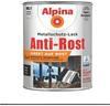 Alpina Metallschutz-Lack Anti-Rost 2,5 L schwarz glänzend