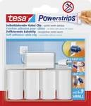 tesa Powerstrips Kabel Clip wei&szlig;