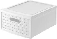 Rotho Schubladenbox Country klein, 8,3 L wei&szlig;