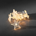 Konstsmide LED Lichterkette klare Sterne 2 m warmwei&szlig;