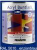 Primaster Acryl Buntlack RAL 5010 750 ml enzianblau glänzend GLO765100276