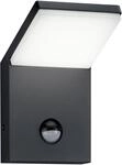 Trio Leuchten LED Sensor-Au&szlig;en-Wandleuchte Pearl anthrazit Bewegungsmelder