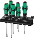 Wera Schraubendreher-Satz 334/6 Kraftform Plus Lasertip + Rack 6-teilig