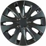 Cartrend Radzierblenden Storm 38 cm (15 Zoll) schwarz 4 St&uuml;ck