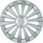 Cartrend Radzierblenden Meridian 40 cm (16 Zoll) silber 4 St&uuml;ck