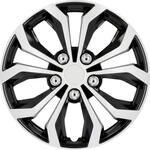 Unitec Radzierblende Daytona 35 cm (14 Zoll) schwarz silber 4 St&uuml;ck