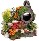 Nobby Aqua Ornaments HELM mit Pflanzen 13,5 x 11 x 12 cm