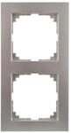 Merten Abdeckrahmen 2-fach Serie M-Pure, Aluminium, MEG4020-3660