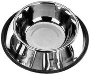 Nobby Hundenapf Edelstahl rutschfest &Oslash; 28,5 cm - 1,6 L silber
