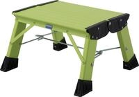 Krause Aluminium-Klapptritt MONTO Treppy Plusline gr&uuml;n 2,20 m