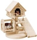 Baumhaus 21 x 22 x 16 cm ,beige/gr&uuml;n