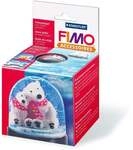 Fimo Schneekugel rund 90 mm